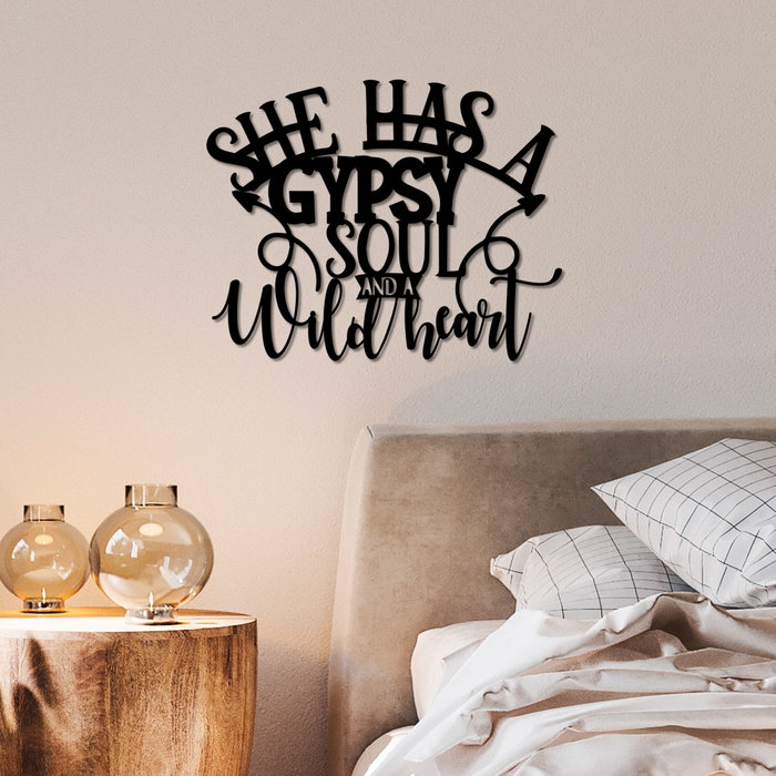 Wallity Gypsy Soul Escultura de Pared Negra Wallity Gypsy Soul Escultura de Pared Negra